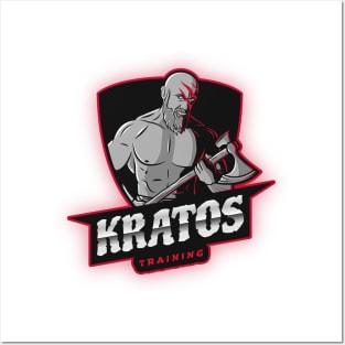 KRATOS TRAINING - funny god of war deisgn Posters and Art